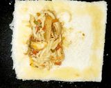A picture of step 9 of Chicken noodles bread pockets.