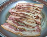 A picture of step 2 of Bacon Wrapped Enoki Mushroom Pita Sandwich.