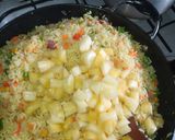 A picture of step 5 of Pineapple fried rice/coleslaw/pepper chicken 🔥 🔥.