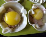 Foto del paso 3 de la receta: Canastita de huevo y jamón