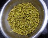 A picture of step 1 of Moong pulav.