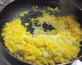 A picture of step 4 of Moong Dal Laddoo without sugar.