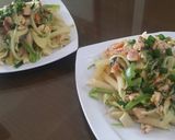 Hình bước làm 11 của món Mỳ Pasta cá Hồi