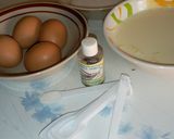 A picture of step 1 of My home made cream caramel.