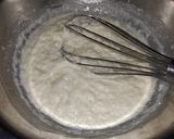 A picture of step 2 of Malai white choco crepe cake.