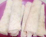 Foto langkah ke 3 dari resep Piscokjusu..(pisang coklat,keju,susu).