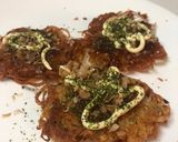 A picture of step 8 of Okonomi latkes.