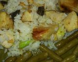 A picture of step 6 of Easy chicken with mushrooms & onions P.R. style.