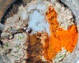 A picture of step 2 of Ragi chilla.