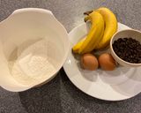 A picture of step 1 of Banana chocolate chips muffins.