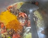 A picture of step 3 of White Chana pulao.