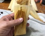 A picture of step 7 of Pineapple Tamales Sonora Style.