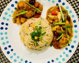 A picture of step 6 of Almonds and cashew nut chicken.