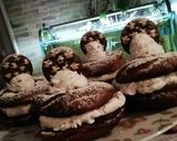 Foto del passaggio 7 della ricetta Bignè al cacao con crema pandistelle e panna #febbraioincucina