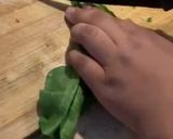 A picture of step 1 of Spinach quesadilla with Thousand Island dressing!.