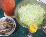Foto langkah ke 1 dari resep Tumis pepaya muda ikan asin.