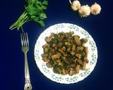 A picture of step 9 of Garlic Mushroom.