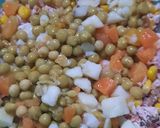 Foto del paso 7 de la receta: Choclo, pollo y jardinera