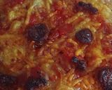 Foto del paso 7 de la receta 🍕Pizza de chorizo con base de garbanzos