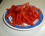 Foto del paso 4 de la receta: Fajitas de solomillo de pollo y pimientos