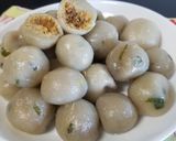 Foto langkah ke 5 dari resep Cilok isi abon ayam bumbu kacang.