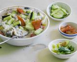 A picture of step 4 of Super grain Blend with curd and veggies.