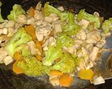 Foto langkah ke 5 dari resep MPASI 16 M (Tumis ayam 🐔jamur 🍄 pake brokoli dan wortel 🥕 🥕).