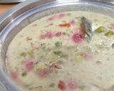 A picture of step 16 of Steamed coconut rice Noodles with vegetables kurma.