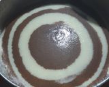 Foto langkah ke 8 dari resep Puding Roti Tawar Zebra.