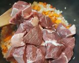A picture of step 1 of Beef Stew.