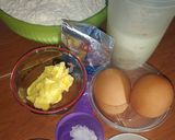 Foto langkah ke 1 dari resep Korean Garlic Cheese Bread (Roti Korea) home made.