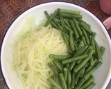 Foto langkah ke 1 dari resep Tumis pepaya muda.