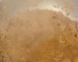 A picture of step 1 of Rajgira flour halwa / sheera.