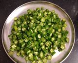 * வெண்டைக்காய், ஸ்பைஸி பொரியல்*(spicy ladys finger poriyal recipe in tamil) ரெசிபி ஸ்டேப் 1 புகைப்படம்