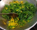 A picture of step 3 of Dill Greens and Moong Dal.