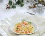 Foto del passaggio 6 della ricetta Tagliolini al salmone e besciamella