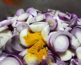 A picture of step 1 of Gosht ka salan.