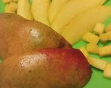 Édes puliszka, hideg tejjel és mangóval recept fázis 3 fotója
