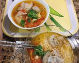 Hình bước làm 6 của món Bún riêu cua đơn giản, nhanh gọn cho bữa sáng