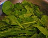 A picture of step 1 of Palak Chole Biryani.