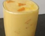 A picture of step 1 of Mango smoothy.