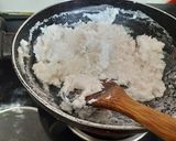 A picture of step 2 of Rice flour pitha.