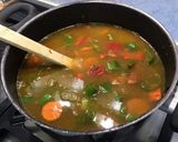 Une image de l'étape 17 de Soupe mixée poivrons, carottes et tomates au bouillon de crevettes.
