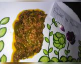 A picture of step 4 of Spicy qeema Shimla mirch.
