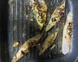 A picture of step 2 of Lemon garlic Grilled fish pamphlets with pineapple sauce.