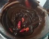 A picture of step 2 of Hot strawberry Basil Pudding.