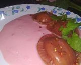 A picture of step 4 of Beetroots ravioli.