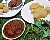 A picture of step 5 of Ewedu Soup(Jute leaves soup).