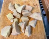 Une image de l'étape 10 de Poulet au lait de coco et poivrons.