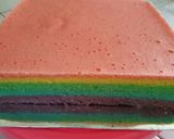 Foto langkah ke 7 dari resep Rainbow cake kukus.